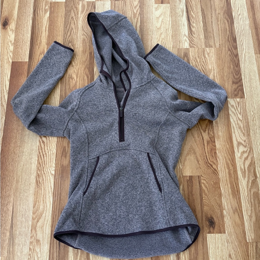 lululemon athletica Gray Half-Zip Hoodie